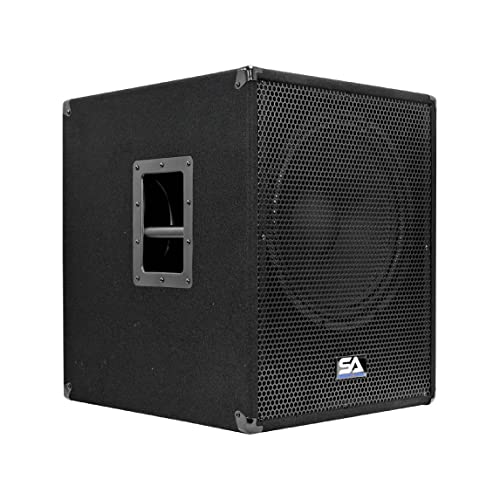 Seismic Audio - Shockwave-15 - Powered 15" Pro Audio/DJ Subwoofer Cabinet with Class D Amp 1000 Watts