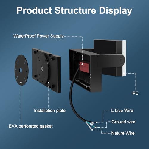 60W LED Outdoor Wall Lights 360° Rotatable 5000K IP65 - size: 60W-1 Pack