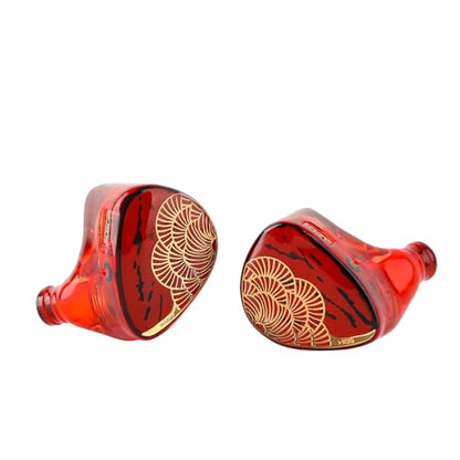 Linsoul TANGZU x HBB XuanNv 2 Dynamic Driver in Ear Monitor HiFi Wired IEM | Gaming Earbuds with 3D Printed Resin Shell, Detachable 2Pin Single Crystal OFC Cable for Musician Audiophile