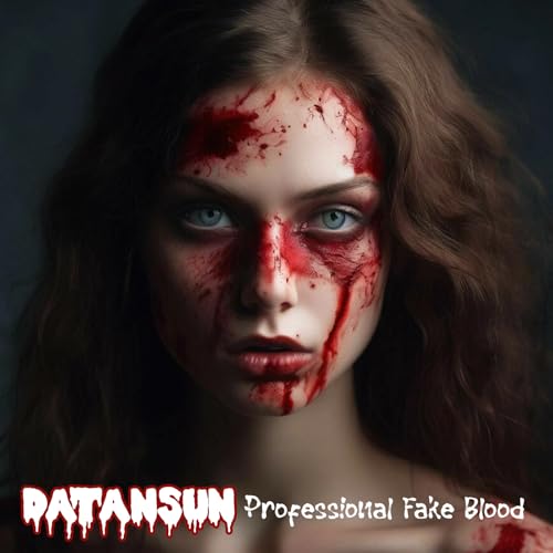 4 IN 1 Fake Blood Kit，Fake Blood 1.69oz X2 + Spray Head+Dripping Head+Cleaning Soap【Washable】【Realistic Effect】【Skin Friendly】Professional Fake Blood Makeup Kit For Halloween/Cosplay，Fresh + Dark - color: Fresh+Dark
