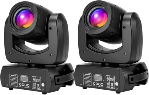 150W Moving Head DJ Lights, 18-Facet Prism DMX Stage Light 2Pack - size: 2 Packs