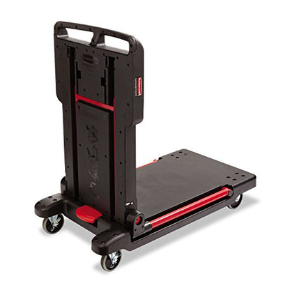 Rubbermaid Commercial Products Convertible Utility Cart/Platform Truck Combination 400 lb. Capacity Black for Warehouse/Garage/Cleaning/Maintenance