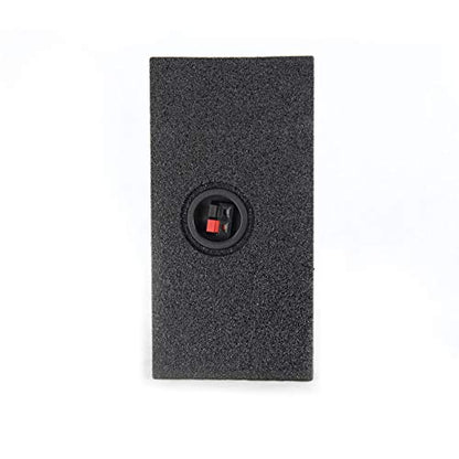 QPower Single 12-Inch Downfire or Behind-Seat Speaker Box, Features 0.75 Cubic Feet of Airspace, Compatible with Most GMC, Chevrolet, and Ford Trucks - style: 12" QBOMB