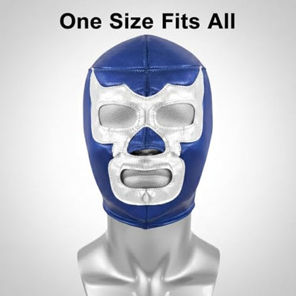 Artisans Bazaar Mexican Custume Wear Masks Luchador Mexicano Wrestling Masks Foamy Material for Men & Women Lucha Libre Adult - style: Blue Demon