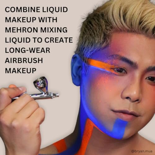 Mehron Makeup Liquid Makeup - PURPLE, Face & Body Paint | 1 Fl oz Water-Based Face Paint & Body Paint Perfect for Halloween & Cosplay. Air Brush Compatible. Vegan & Made in the USA. - color: Purple