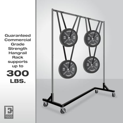 Econoco Economy Z-Rack, Collapsible, Black, 64" L x 24" W x 70" H - color: Black, style: Z Rack