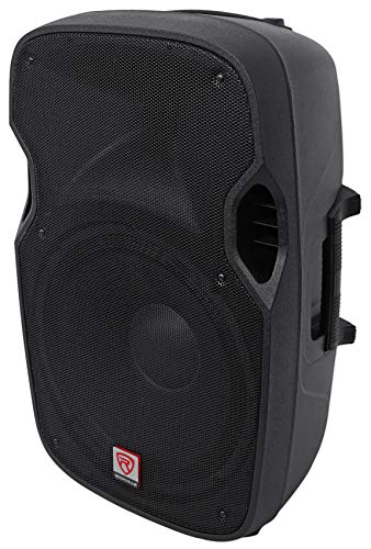 Rockville SPGN158 15" Passive DJ PA Speaker, 1600W Peak/800W Program/400W RMS, 8 Ohm, 3" Voice Coil, ABS Cabinet, Deep Bass, Pole Mountable, for Events and Live Sound | 1600W Peak / 400W RMS, Lightweight, 1.35" Titanium Driver, SpeakON I/O, 35mm Pole Moun
