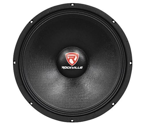 Rockville RVP15W8 15" Raw DJ Subwoofer, 51 Oz Magnet, 8 Ohm | 1000W Peak, 500W RMS,, 2.5" CCAW Voice Coil, Paper Composite Cone, Steel Basket, 100dB Sensitivity, Banana Plug Terminals