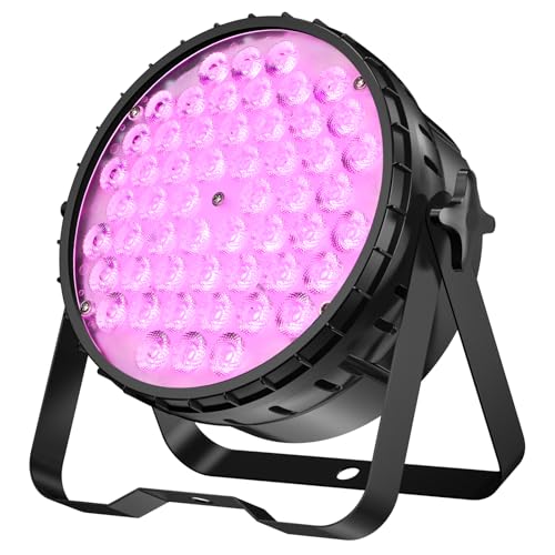 Big Dipper LED Stage Lights Par Lights 54X4W RGBW 4in1 Bright Lighting with High CRI Master-Slave DMX 512 Sound Activated Uplights for Event Concert Club Church 1 Pack - color: LPC010N-1