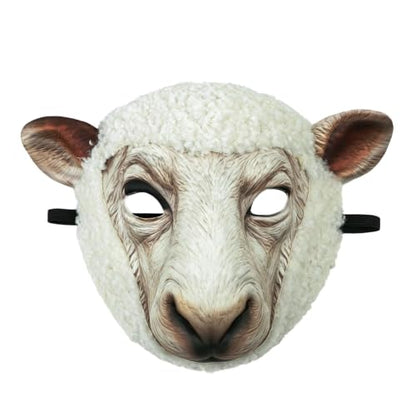 Sheep Bear Mask Animal Face Mask for Men Women Halloween Cosplay Party - color: Sheep