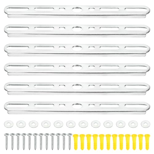 PATIKIL 150mm 5.9 Inch Ceiling Light Plate Kit, 6 Set Pendant Light Fixture Mounting Bracket Crossbar with Screw Nuts Accessories for Chandelier Wall Lighting - size: 150mm