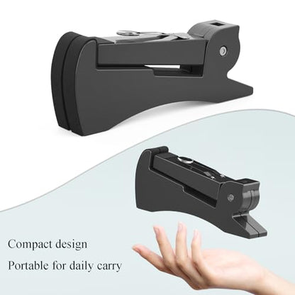 DIDA Portable Travel Guitar Stand, Lightweight Stable A- Frame Plastic Guitar Stand Holder for Acoustic, Electric Guitars, Ukulele, Foldable Guitar Stand Floor, Single Guitar Holder (Black) - color: Black