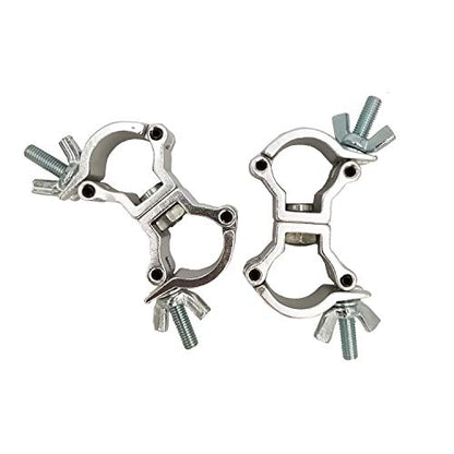 Mini Dual Swivel Coupler Truss Clamp for 0.7-0.8 Inch 18-20mm Tubing 2pcs