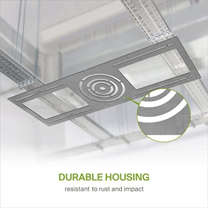 ASD 72 Pack New Construction Mounting Plate Round Hole - 3/4/6 Inch Flat Galvanized Steel Wafer Light Rough in Plate, Universal Light Fixture Mounting Bracket for LED Recessed Lighting - size: 72 Pack