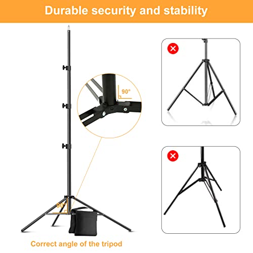 Backdrop Stand, Maxztill 8.5x10Ft Adjustable Photo Backdrop Stand Kit | Backdrop Stand for Parties,4 Crossbars,6 Background Clamps,4 Backdrop Clip Holder,2 Sandbags,1 Carry Bag for Wedding - size: 8.5X10ft Backdrop Stand