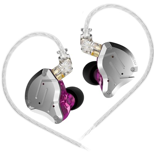 KZ ZS10 Pro Gaming for IEM Earphone,KZ in Ear Monitor HiFi Earphone Earbuds - color: Purple, size: No Microphone