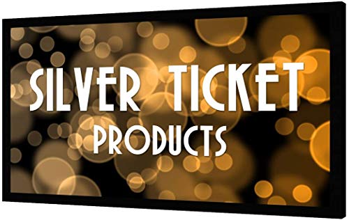 Silver Ticket Products STR Series 6 Piece Home Theater Fixed Frame 4K / 8K Ultra HD, HDTV, HDR & Active 3D Movie Projection Screen, 16:9 Format, 92" Diagonal, Silver Material STR-16992-S - color: Silver Material, size: 16:9, 92"