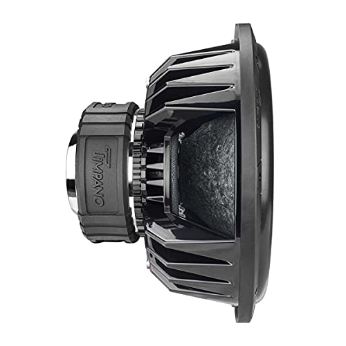 Timpano 15 Inch Subwoofer D4 2500 Watts Max Power Dual 4 Ohm, 15 Subwoofer Speaker 23.5 mm High Xmax, TPT-T2500-15 D4, 3 in Voice Coil, Competition Sub Woofer for Car Audio Systems (Single) - size: 15 Inch - Dual 4 Ohm
