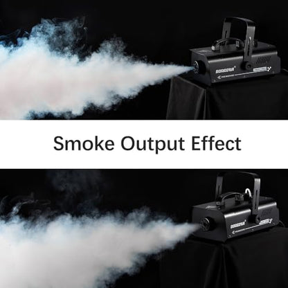 1000W Fog Machine with Timer 1L Tank Wireless Smoke Maker | 5000 CFM Output, 9-16ft Fog Range, Overheat Protection, Perfect for Halloween Parties Concerts Photography Clubs - color: BF-01/1000W