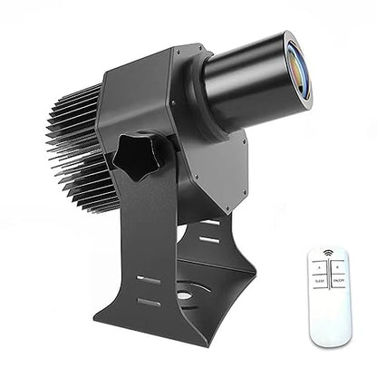 35W LED Logo GOBO Projector Ip67 Waterproof DJ Effect Light Including Free Custom Glass GOBO to Project Image for Hotel Company Store Wedding Advertising Indoor and Outdoor Use (35W)