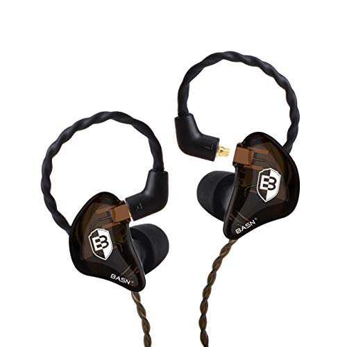 BASN Bsinger 2nd Generation in Ear Monitor Headphones for Musicians, Black - color: Brown