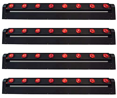 Rockville MOTIONSTRIP Motorized Moving Head RGBW Strip Wash/Beam, 2-Pack
