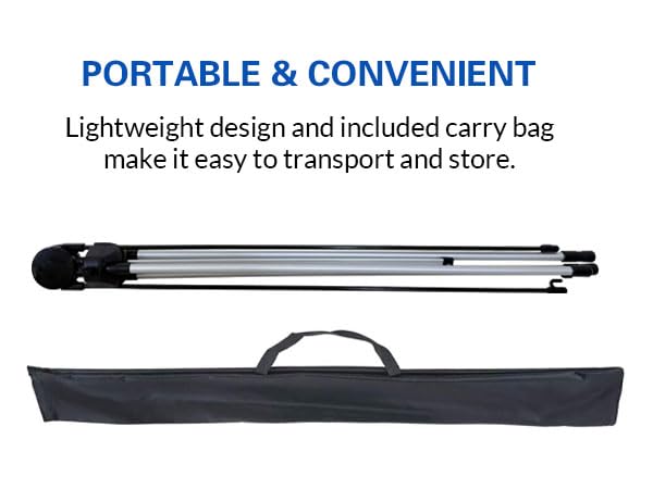 Adjustable X Banner Stand 24"x63" to 30"x72" 1 PACK ,Reinforced One Piece Top Bar, Portable Aluminum X Frame Display with Carry Bag for Trade Shows & Events (STAND ONLY)