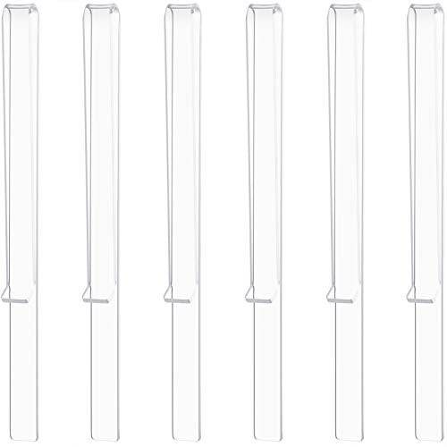6Pcs Music Stand Clips Clear Acrylic Sheet Music Page Holder | Transparent clip-on design, fits most stands, spring grip holds pages, for indoor outdoor practice