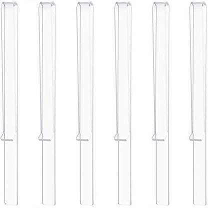 6Pcs Music Stand Clips Clear Acrylic Sheet Music Page Holder | Transparent clip-on design, fits most stands, spring grip holds pages, for indoor outdoor practice