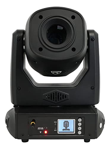 Rockville Rock SPOT 260W DJ Moving Head Light Bundle with RTP32B Stand