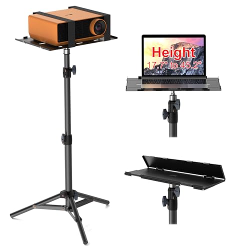Projector Stand Tripod, Portable Height Adjustable Laptop Stand