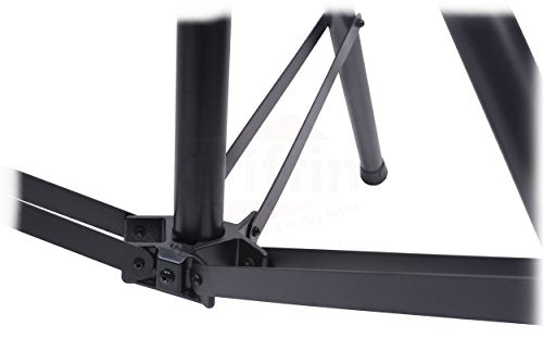 GRIFFIN Triangle Lighting Truss Stand System 15FT (Hand-CrankUP Plus) – DJ Booth Trussing Kit for Light Cans & Speakers – Pro Audio Stage Platform Hardware Package – Music Equipment Mount Gear Holder