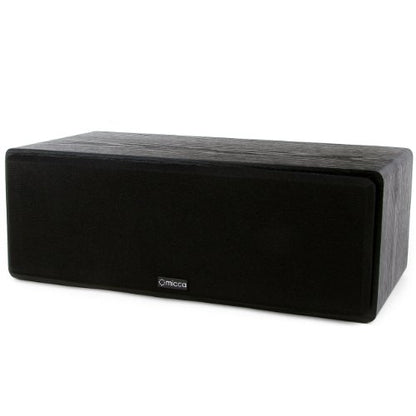 Micca MB42-C 2-Way Passive Center Channel Speaker Home Theater, Each, Black | Amplifier or Receiver Required, Dual 4-Inch Carbon-Fiber Woofers, 0.75-Inch Silk-Dome Tweeter, Surround Sound, Clear Vocals - style: MB42-C Standard Center Channel Speaker
