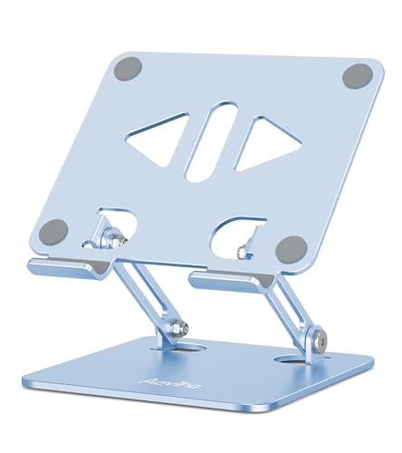Aoviho Tablet Stand for Desk,Adjustable Tablet Holder,Sky Blue - color: Sky Blue