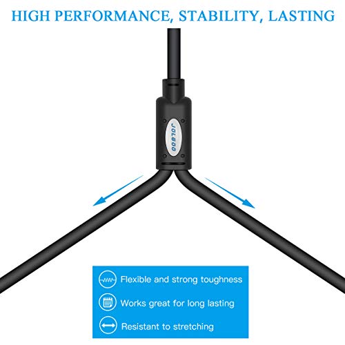 JOLGOO Unbalanced XLR Female to Dual RCA Y Splitter Breakout Cable, 1 XLR Female to 2 RCA Male Y Breakout Cable Adapter Cord, 3.3 Feet - size: 3.3 Feet, style: XLR Female to Dual RCA Male