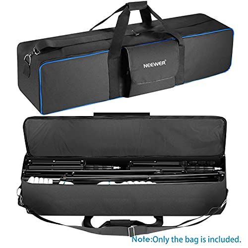 Neewer® 35"x10"x10"/90 x 25 x 25 cm Photo Studio Equipment Large Carrying Bag with Strap for Tripod Light Stand and Photography Lighting Kit(CB-05) - style: 42"x10"x10"/Black+blue