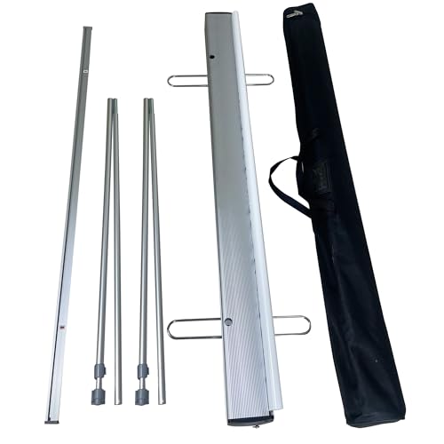 60" W x 72 ～ 90" H, heavy-duty Retractable Roll up Banner Stand，Height adjustable，with Padded Carrying Bag ，for Trade Shows, Conferences, Promotional Events (STAND ONLY) - size: 60"