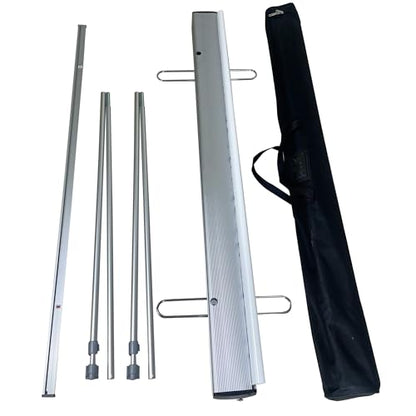 60" W x 72 ～ 90" H, heavy-duty Retractable Roll up Banner Stand，Height adjustable，with Padded Carrying Bag ，for Trade Shows, Conferences, Promotional Events (STAND ONLY) - size: 60"