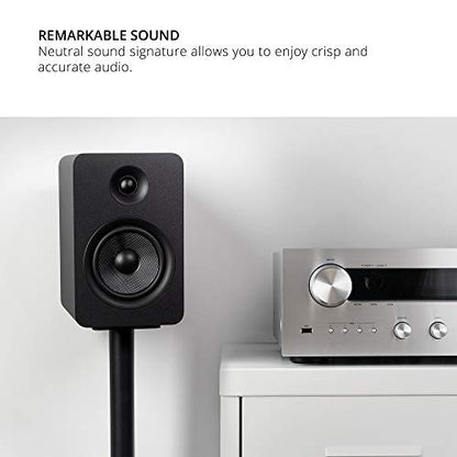 Kanto YU Passive 5.25" Passive Bookshelf Speakers with 1" Silk Dome Tweeter | External Amplifier Required | Pair | Matte White - color: White, size: 5.25" Woofer - 5 Ohm - 100 Watts Per Speaker