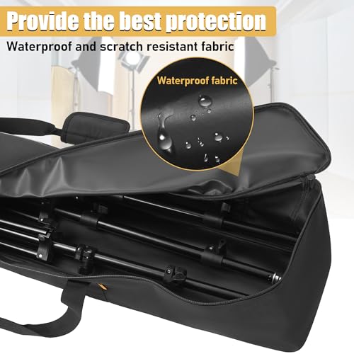 Multifunctional Tripod Bag 40 X 7 X 7 Inches / 101.5 X 18 X 18 cm Heavy Duty Tripod Carrying Case with Handle for Lights, Speakers, Cameras, Booms, Microphone Stands, Black - size: 40 X 7 X 7 Inch