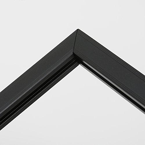 M&T Displays Metal Oval Info Board Black 24x36 Inches Slide-In Poster Sign Holder 1 Tier Double Sided Floor Standing Pedestal Advertising Display with Backing and Anti-Glare PET Cover - color: Black