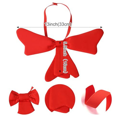 GJD Book Character Costume Accessories Set, Cat Ears Headband with Red and White Stovepipe Hat, Red Bow Tie, White Gloves for Dress Up, Halloween, Cosplay