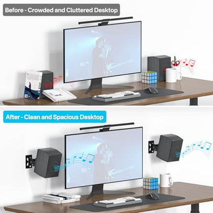 Aiweiwa Pair of Adjustable Speaker Mount for Samsung Q990H/Q990F/Q990D/Q930H/Q930F Rear Speakers - Heavy Duty Wall Mount Speakers Bracket for Samsung Q Series Rear Speaker Wall Mount Up to 30Lbs