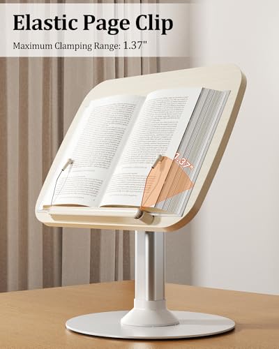 2-in-1 Kids Reading Stand for Books and Tablets, Adjustable Book Holder | Reading Stand for Kid Books,Kid-Friendly Ergonomic Book Holder for Toddlers,Laptop Riser Stand for Homeschool Floor Couch Bed