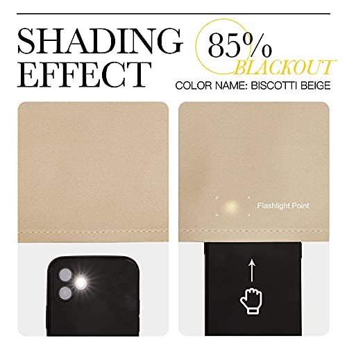 NICETOWN Blackout Curtain Panels, 2 Panels, W29 x L20-inch, Biscotti Beige - color: Biscotti Beige, size: 29"W x 20"L (Pack of 2)