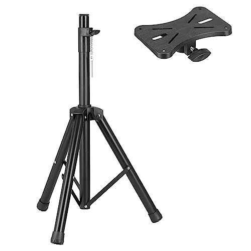 MECCANIXITY PA Speaker Stands, Adjustable Height 28" to 55", Universal Tripod Speaker Stands