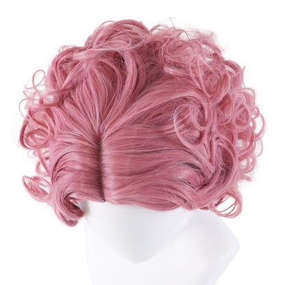 Short Curly Pink Wigs for Women Pastel Retro Hairstyles Lolita Cosplay - color: Pink