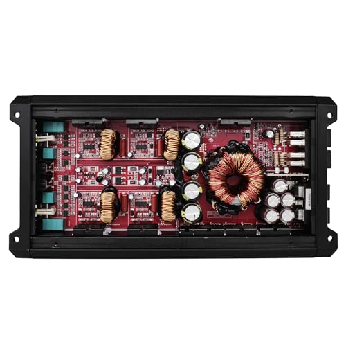 DS18 SXE-4000.4D/BK Car Amplifier Stereo Full-Range Class D 4-Channel 275x4 RMS @4 OHM 4000 Watts - Powerful and Compact Amp for Speakers in Car Audio System - style: SXE-4000.4D/BK