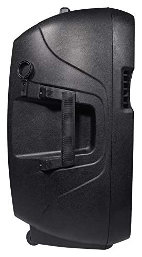 Rockville RAM15BT 15" Rechargable Powered 800W PA Speaker, 2 Mics, Bluetooth - size: 15 inch