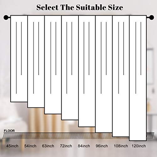 nanbowang Black Velvet Curtains - 42 Inches Width 84 Inches Long Soft Curtain Rod Pocket Thermal Insulated Window Treatment for Bedroom 2 Panels - color: Black, size: 42"W x 84"L (Pack of 2)